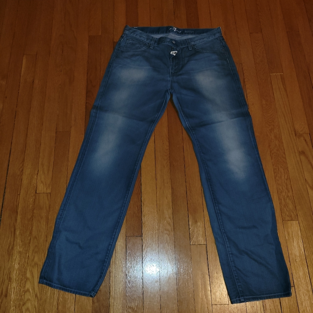 7 for all mankind blue jeans